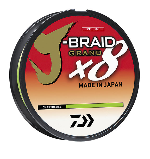 J-BRAID x8 GRAND BRAIDED LINE - CHARTREUSE